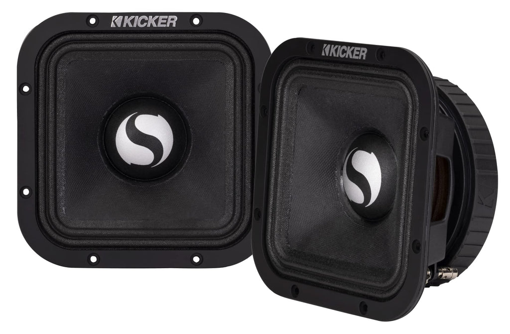 KICKER 49ST9MR8 9" Street Series Square Mid-Bass, Pair, 8ohm