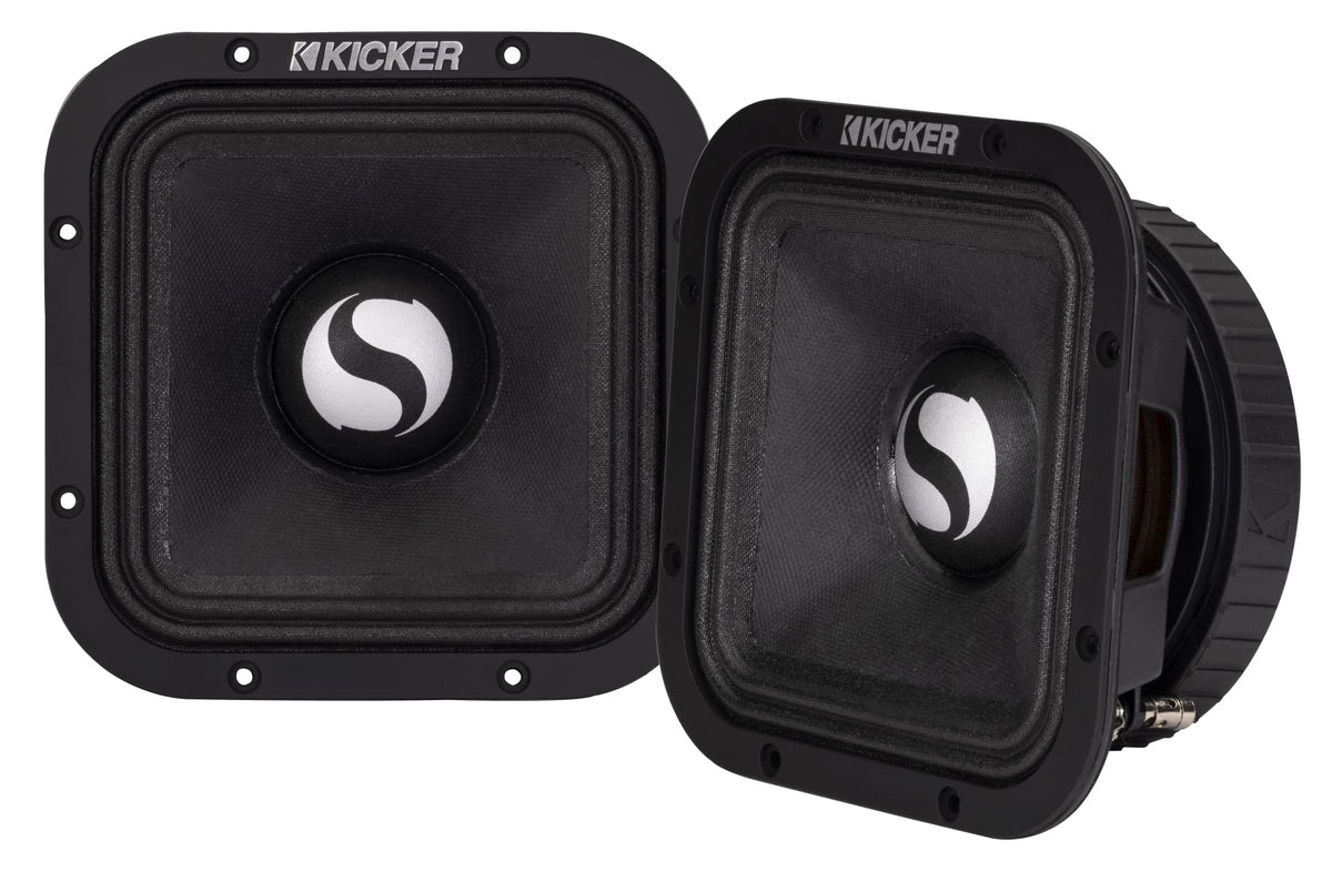 KICKER 49ST9MR8 9" Street Series Square Mid-Bass, Pair, 8ohm