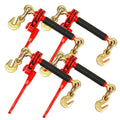 ENJ 4 Pack Folding Handle Load Binder,for 5/16-3/8 Grade 70 Transport Chain