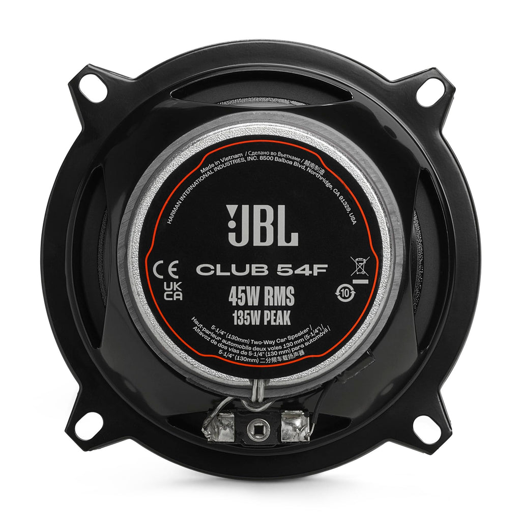 JBL CLUB-54F 5.25 in 2-Pair Two-Way Car Speaker Bundle