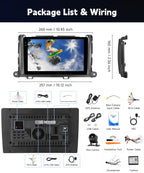 [4G+128G] Car Stereo for Toyota Sienna 2010-2014 with 5GWiFi/Android 15/Wireless Carplay Android Auto,9" Incell Touch Screen Radio,GPS/EQ DSP/Bluetooth5.0/SWC/AHD Backup Camera