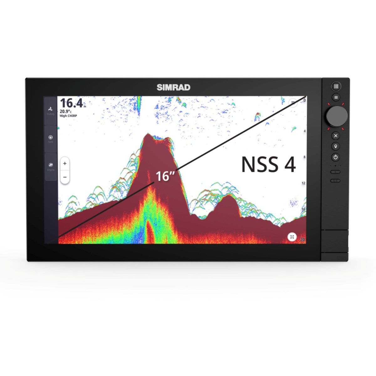 Simrad NSS 4 Chartplotter and Fishfinder with SolarMAX HD Display