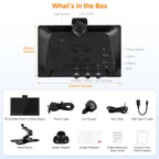 P6 9.1" Wireless CarPlay Screen with Dash Cam & Rear Camera