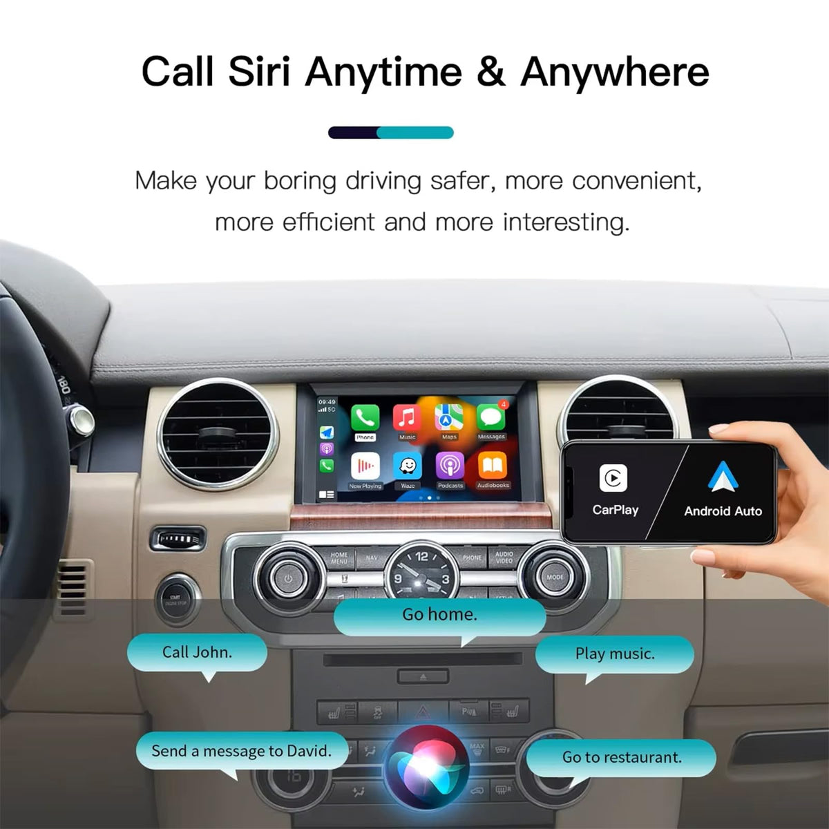 Wireless Carplay/Android Auto Module for Land Rover Jaguar Bosch System