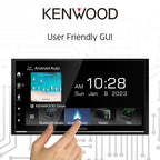 KENWOOD DMX8709S 6.8-Inch Capacitive Touch Screen, Car Stereo, Wireless CarPlay and Android Auto, Bluetooth, AM/FM Radio, MP3 Player, USB Port, Double DIN, 13-Band EQ, SiriusXM