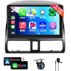 8 CORE 6G+128G Car Radio Stereo for Honda CRV 2002-2006 with Wireless CarPlay Android Auto, 9 Inch 1280 * 720P IPS Touch Screen Head Unit Android 13 GPS WiFi Bluetooth 32-Band DSP SWC HD Camera