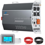 2500W Pure Sine Wave Inverter with Built-in ATS 12V DC to 120V AC for RVs