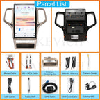 14.4 Inch Qualcomm Android 11 Car Radio for Jeep Grand Cherokee 2011-2013 Stereo Replace Tesla Style IPS Touch Screen Android Auto GPS Navigation Head Unit Multimedia Player