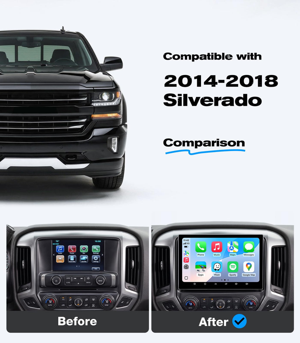 11.5" Android 4G+64G Car Stereo for Sierra GMC Chevy Silverado 2014-2018