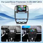 Android 13 Car Stereo for Landrover Freelander 2 2007-2012 Car Radio GPS for CarPlay Wireless Android Auto 9in Touchscreen Bluetooth WiFi FM/RDS DSP SWC Split Screen AHD Backup Camera 2+32G