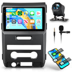 4G+128G Car Radio for Ford F150 2009 2010 2011 2012 with Wireless CarPlay Android Auto, 9 Inch Touchscreen Android Car Stereo with GPS WiFi Mirror Link SWC Bluetooth AM/FM EQ Backup Camera