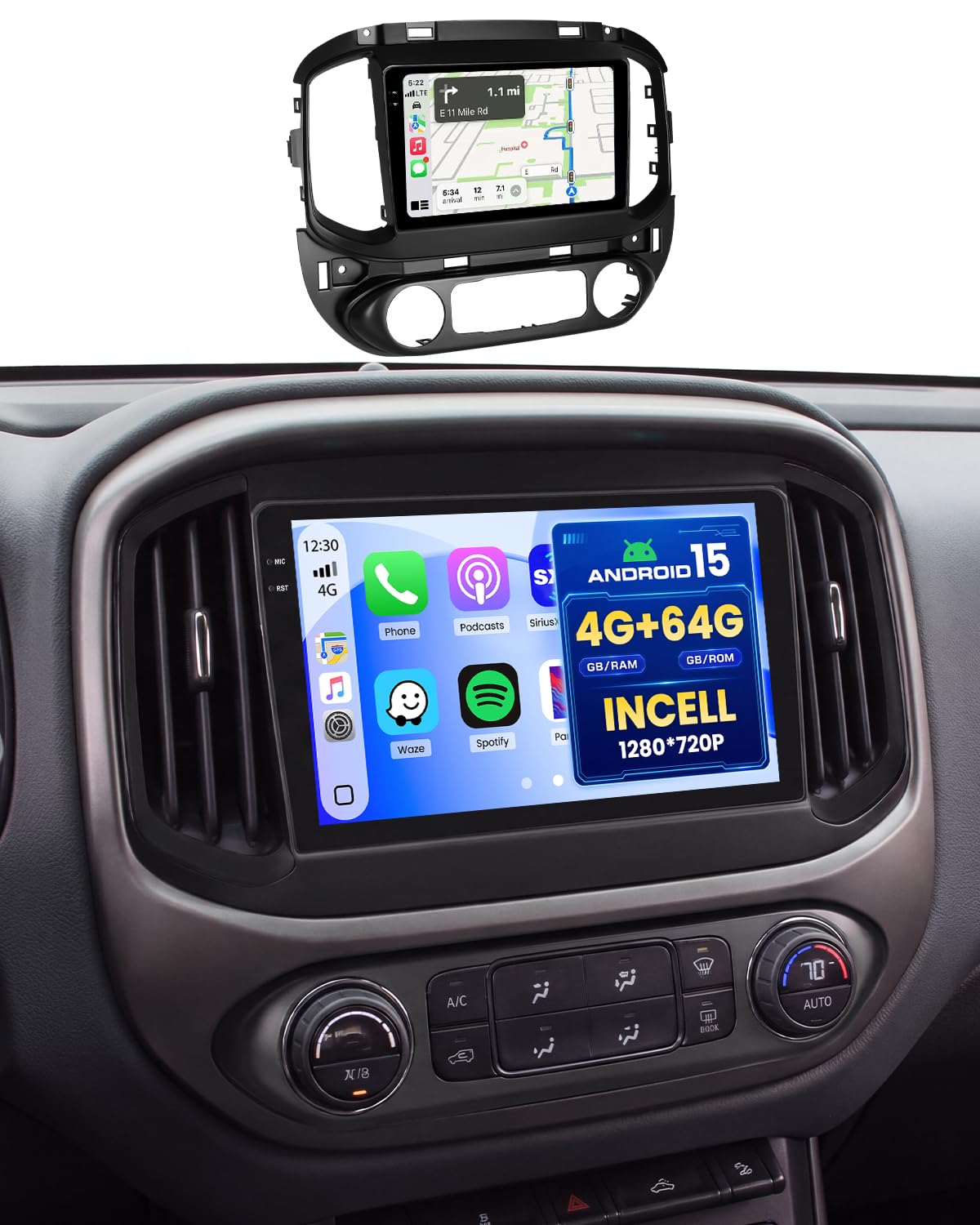 [DSP&EQ] 4+64G 9" Car Radio for Chevy Colorado/GMC Canyon 2015-2018