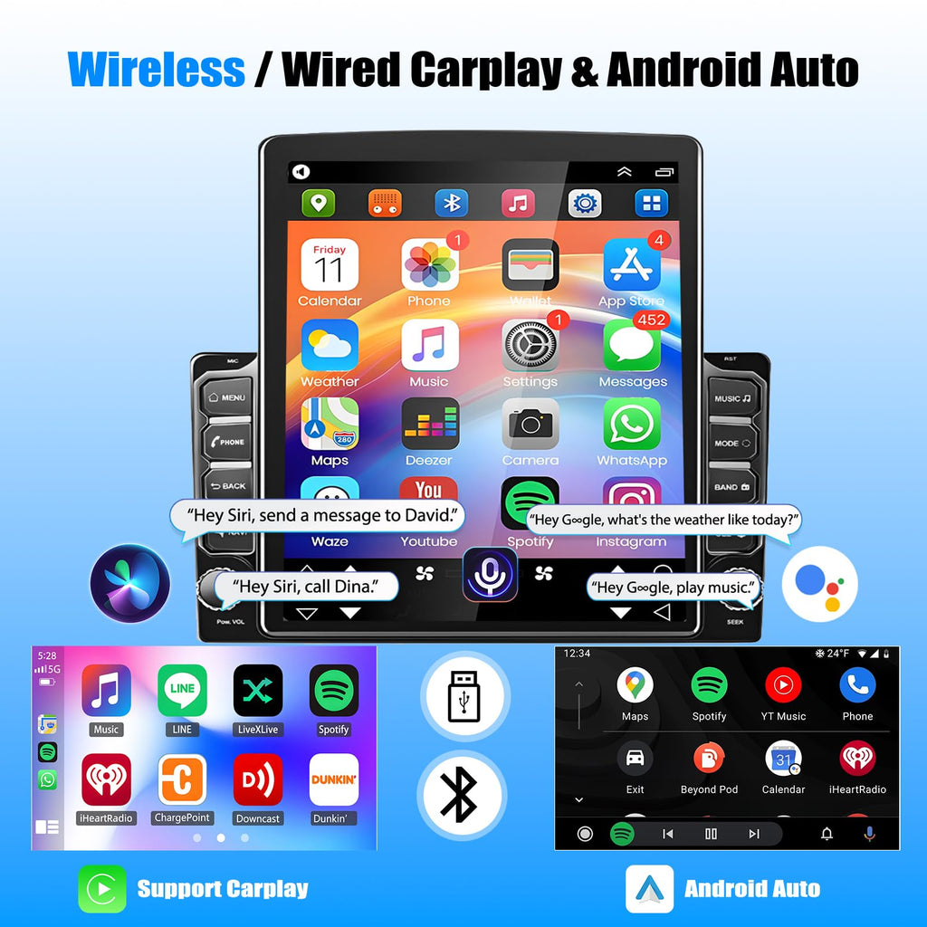 9.7" Android 14 Car Radio Stereo for Dodge Charger Magnum 2005-2007