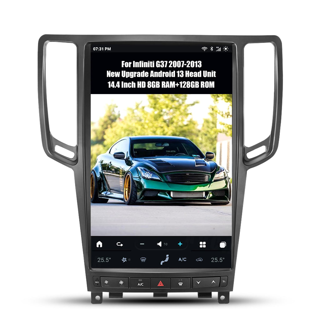 14.4" Car Radio for Infiniti G37 2007-2013, 8GB+256GB, Black