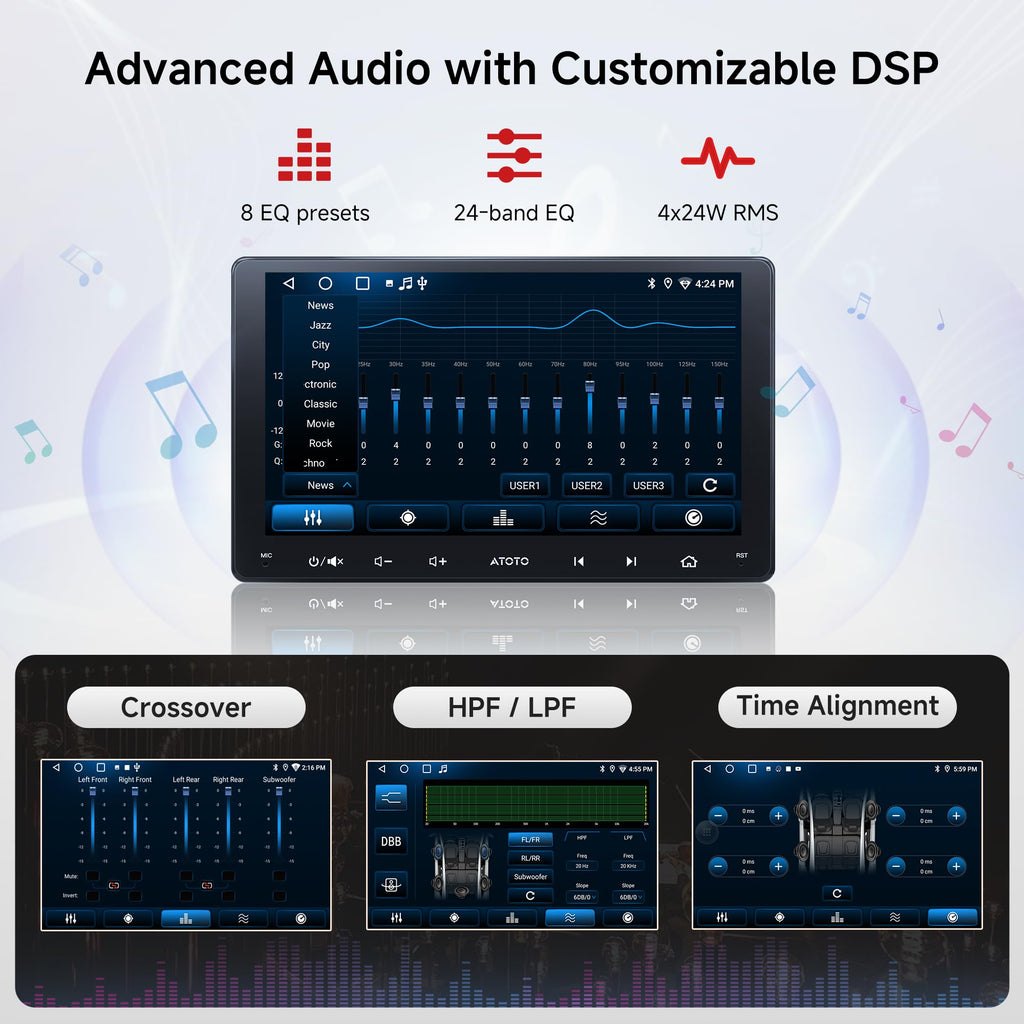ATOTO A5L 9Inch Double-DIN Android Car Stereo Wireless CarPlay Android Auto