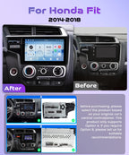 Rimoody 4G+128G Android 15 Car Radio Stereo for Honda Fit 2014-2018