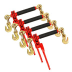 ENJ 4 Pack Folding Handle Load Binder, for 3/8-1/2 Grade 70 Transport Chain
