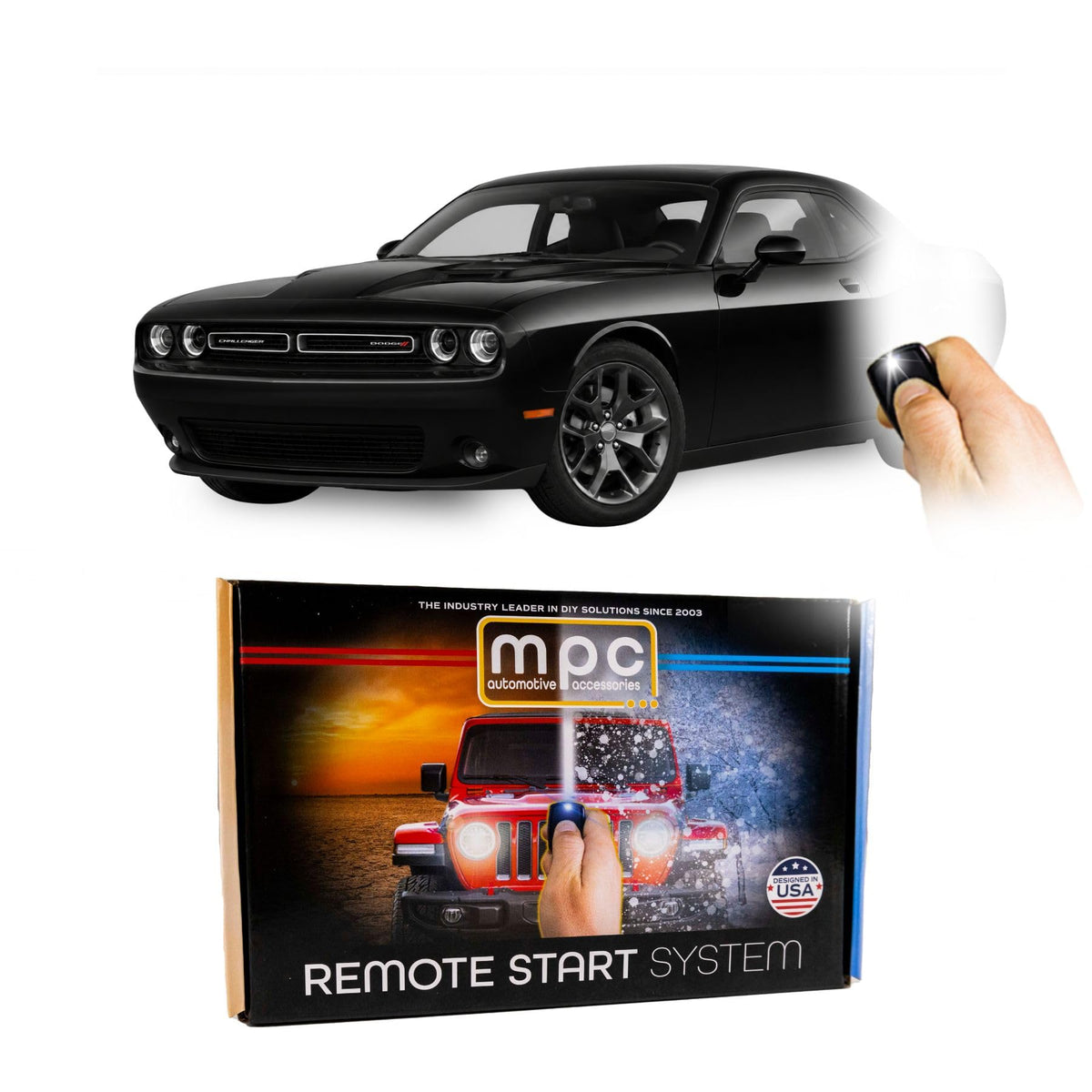 MPC Remote Start Compatible with Dodge Challenger 2018 || Plug & Play || Push Lock 3X to Start || USA Tech Support