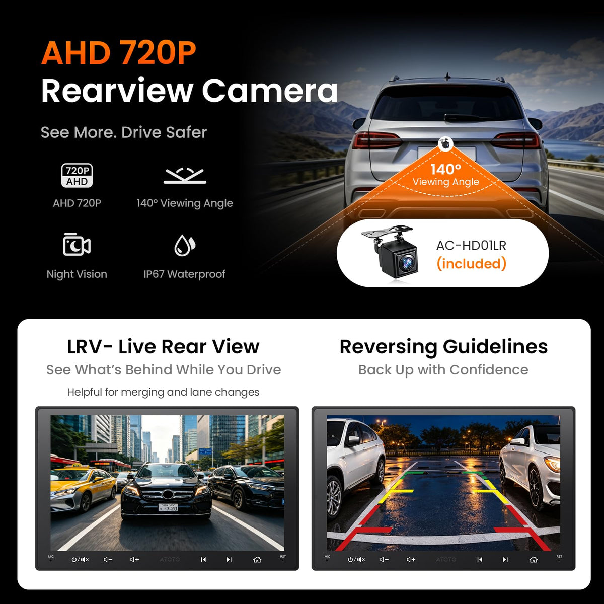 ATOTO A5L 9Inch Double-DIN Android Car Stereo Wireless CarPlay Android Auto