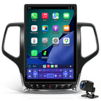 12.95" Car Radio Stereo Upgrade for Grand Cherokee 2014-2022,Wireless CarPlay Android Auto,Android 13 Head Unit with WiFi SWC GPS 1080P Backup Camera 4+64GB