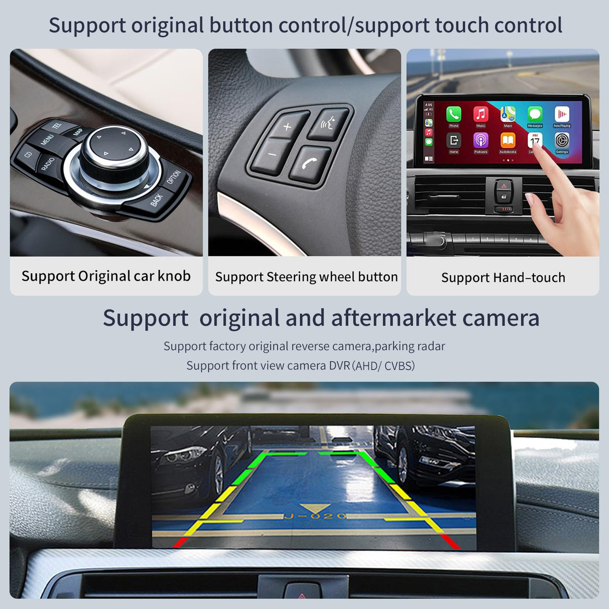 Wireless CarPlay/Android Auto 10.25'' Touchscreen Multimedia Radio Receiver for BMW 3 4 Ser F30/F31/F32/F33/F34/F36 2012-2016 Year with NBT-System HD 1920*720 Resolution Keep Car OEM Features