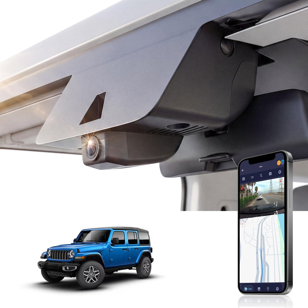 4K Dash Cam for Jeep Wrangler 2024-2025 Model B