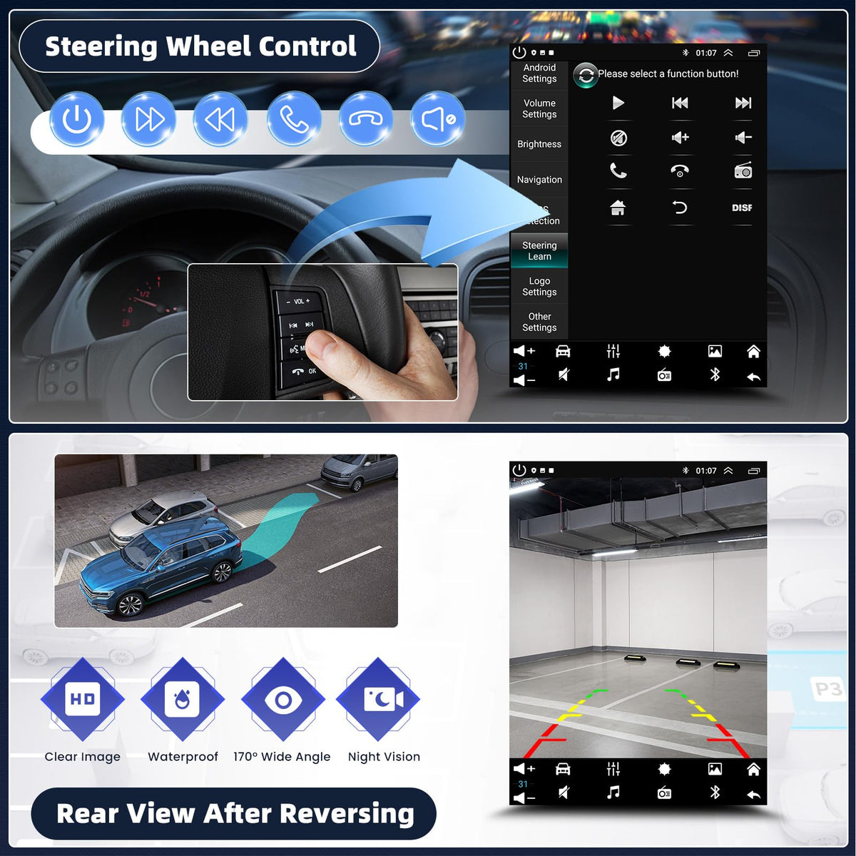 9.7'' Car Radio for 2003-2006 Cadillac Escalade with Carplay Android Auto