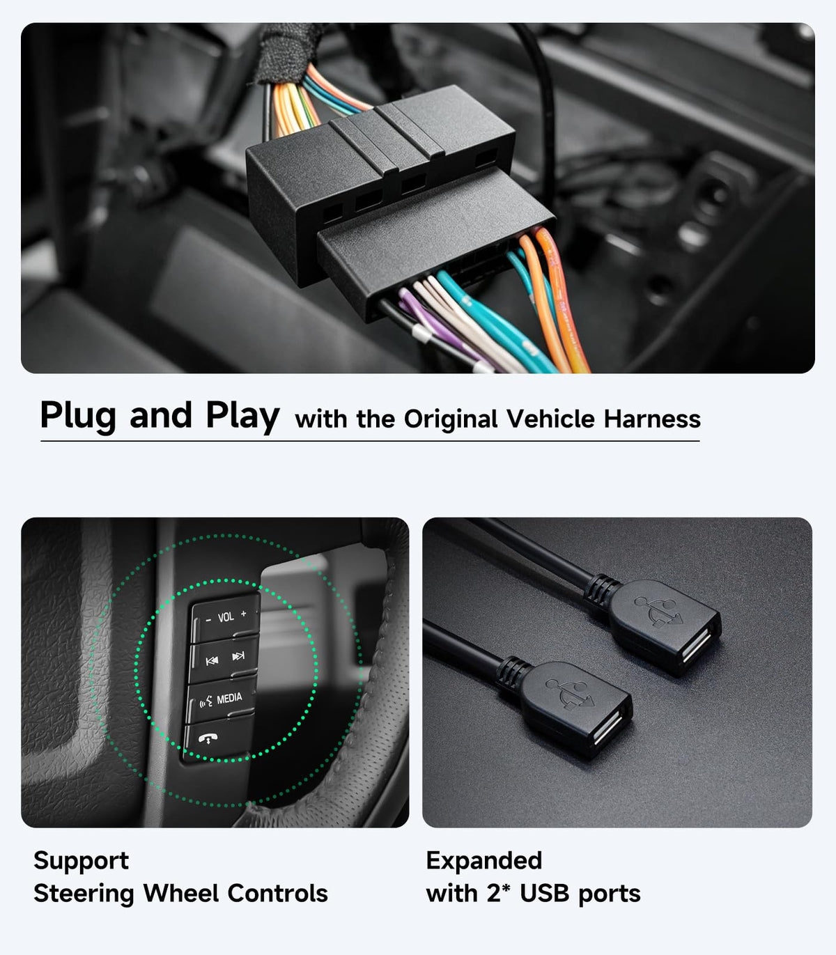 Car Radio Stereo for Ford F150 2009-2014, Wireless CarPlay Android Auto
