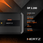Hertz DP 2.200 AB-Class Stereo Amplifier 110 WRMS x 2 at 2Ω