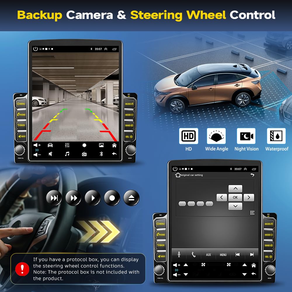 9.7 Inch Android 14 Car Radio for Ford F150 F-150 2004 2005-2008, 2G+64G