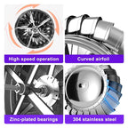 304 Stainless Steel Roof Wind Ventilator - Rotating Chimney Cowl, No Assembly Needed, Rainproof Design, Durable Exhaust Vent for Roofs, Efficient Air Circulation