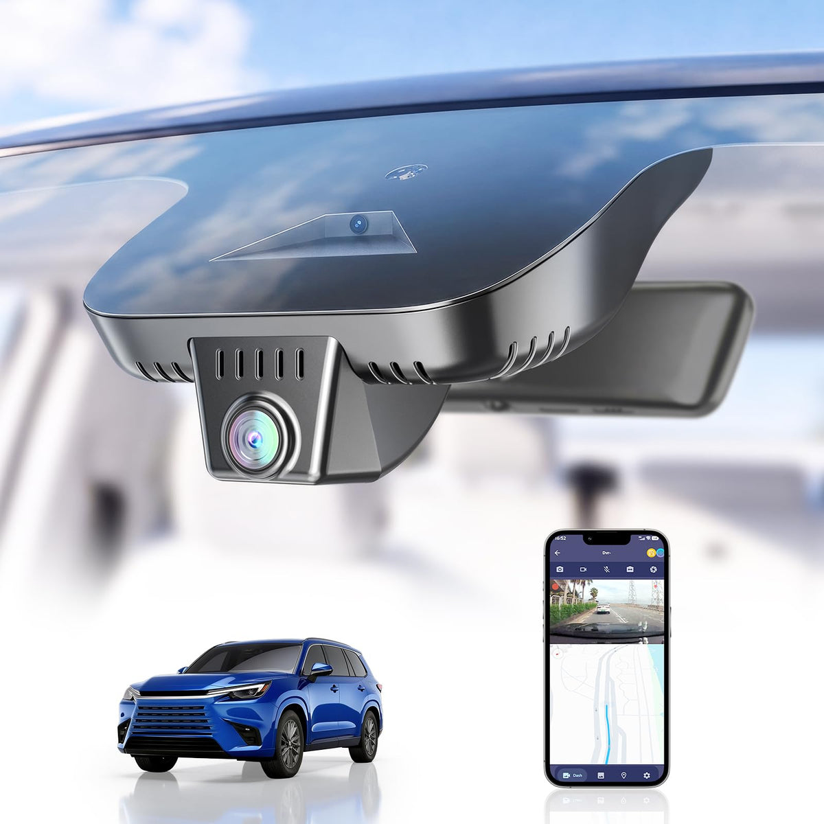 4K dash cam for Lexus TX 2024-2026