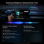 CB6 CarPlay AI Box & Android AI Box, Wireless CarPlay/AndroidAuto Adapter, Plug & Play CarWave Car Smart Box with AI DriveChat, GPS Track, Android 13, 2 BT, 4G LTE, 4G+64G, Silver