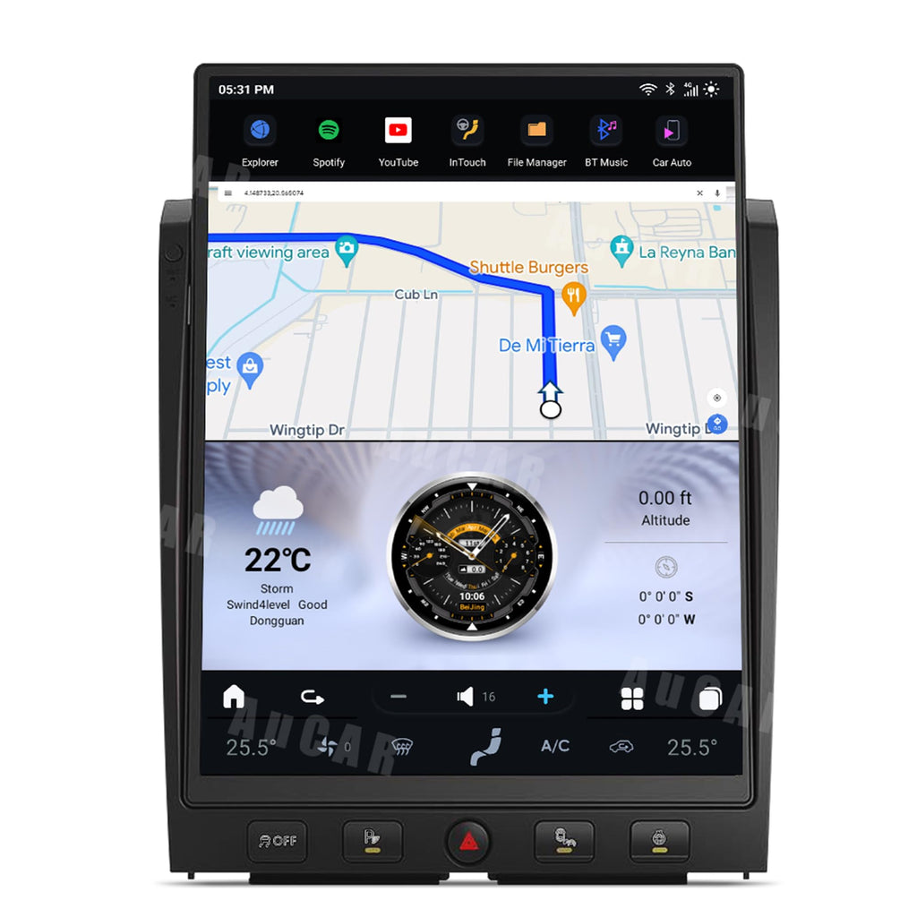 15.6 Inch Touch Screen Android 13 Car Radio Head Unit for Nissan Titan 2016-2019 Car Multimedia Stereo Player GPS Navigation with Wireless Carplay, Android Auto, 128GB, US 1 Yr Service