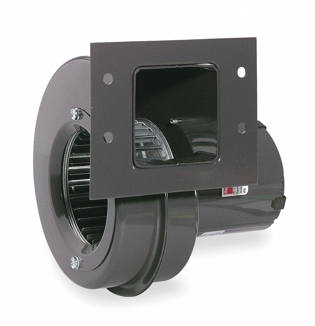Dayton Square Shaded Pole OEM Specialty Blower, Flange: Yes, Wheel Dia: 3-13/16", 115VAC