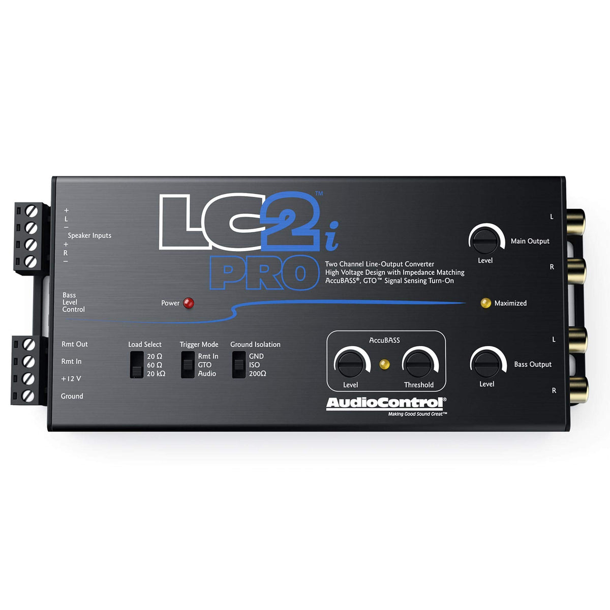 Stinger SS1200XS 4GA Copper 1200W Amplifier Wiring Kit with LC2i-PRO 2-Channel line Output Converter