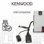 KENWOOD DMX8709S 6.8-Inch Capacitive Touch Screen, Car Stereo, Wireless CarPlay and Android Auto, Bluetooth, AM/FM Radio, MP3 Player, USB Port, Double DIN, 13-Band EQ, SiriusXM