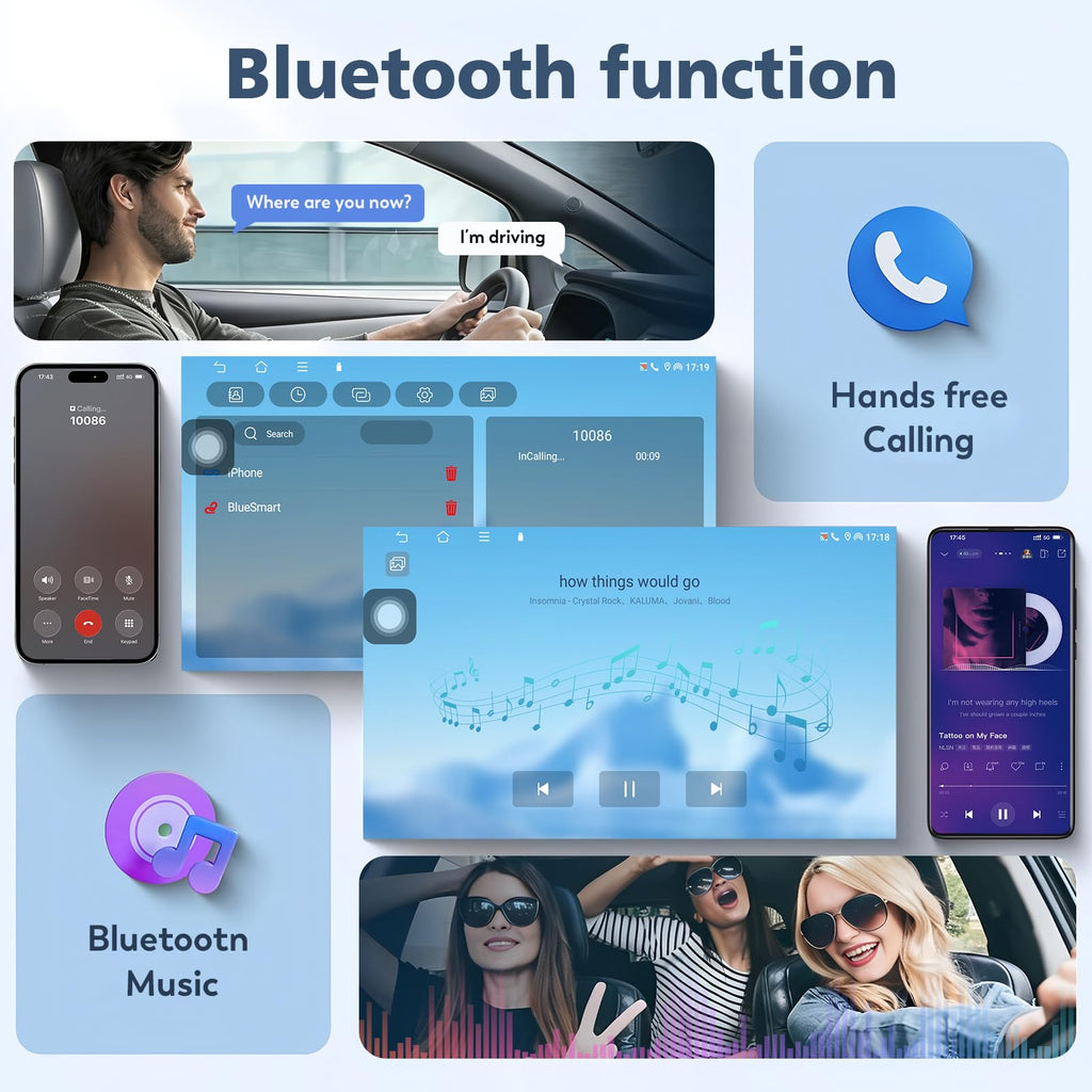 10.2“ HD 4GB+ 64GB Android15 Car Radio Stereo for Dodge Ram 1500 2500 3500 2013-2018 Volume Knob Keybutton Wireless Carplay/Android Auto Steering Wheel Control Bluetooth(Auto AC)