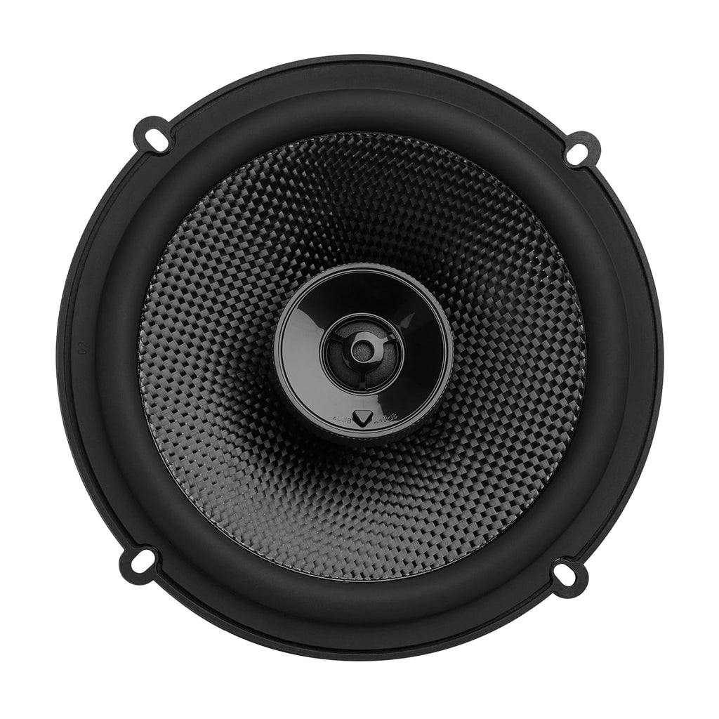 JBL Club 64SQ - 6.5” 2-Way Car Speakers, 225W Peak Power, Carbon Fiber Woofer, Silk Dome Tweeter, Includes A65S Speaker Adapter