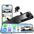 4K 13’’ Rear View Mirror Camera with Wireless Carplay&Android Auto