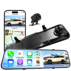 4K 13’’ Rear View Mirror Camera with Wireless Carplay&Android Auto