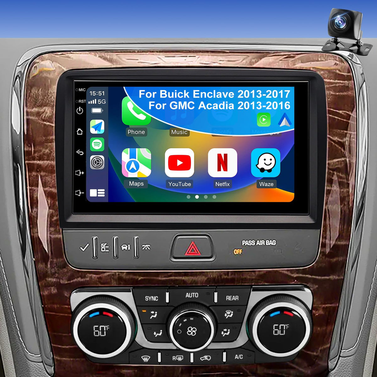 5GWiFi Car Radio for Buick Enclave GMC Acadia Chevy Traverse 2013-2017
