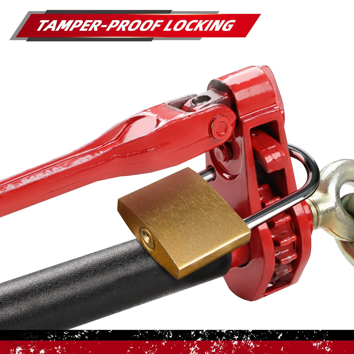 ENJ 4 Pack Folding Handle Load Binder, for 3/8-1/2 Grade 70 Transport Chain