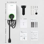 Autel MaxiCharger Level 2 EV Charger up to 40Amp, 240V, Indoor/Outdoor Fast Electric Vehicle Charging Station with Flexible 25-Foot Cable, NEMA 14-50 Plug (White)