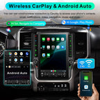 8 Cores 6+128G Radio Upgrade, 2019-2024 for Dodge Ram 1500 2500 3500 Truck Radio Upgrade,12.1 inch Vertical Touchscreen Support Wireless CarPlay Android Auto GPS Bluetooth FM SWC