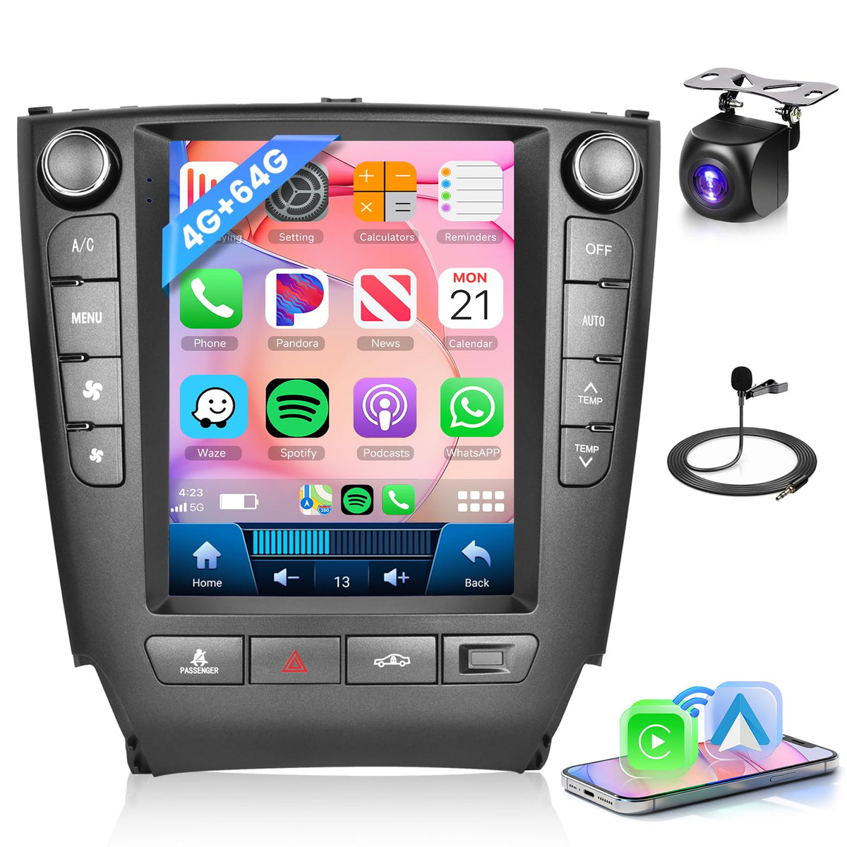 [4G+64G] Car Radio for Lexus IS250 IS300 IS350 2006-2012