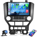 Car Radio for Ford Mustang 2015 2016 2017 2018 2019 2020, [2+64] 9 inch Android Touchscreen Stereo with Carplay/Android Auto, GPS Navigation, WiFi, Bluetooth 5.0, SWC, FM/RDS