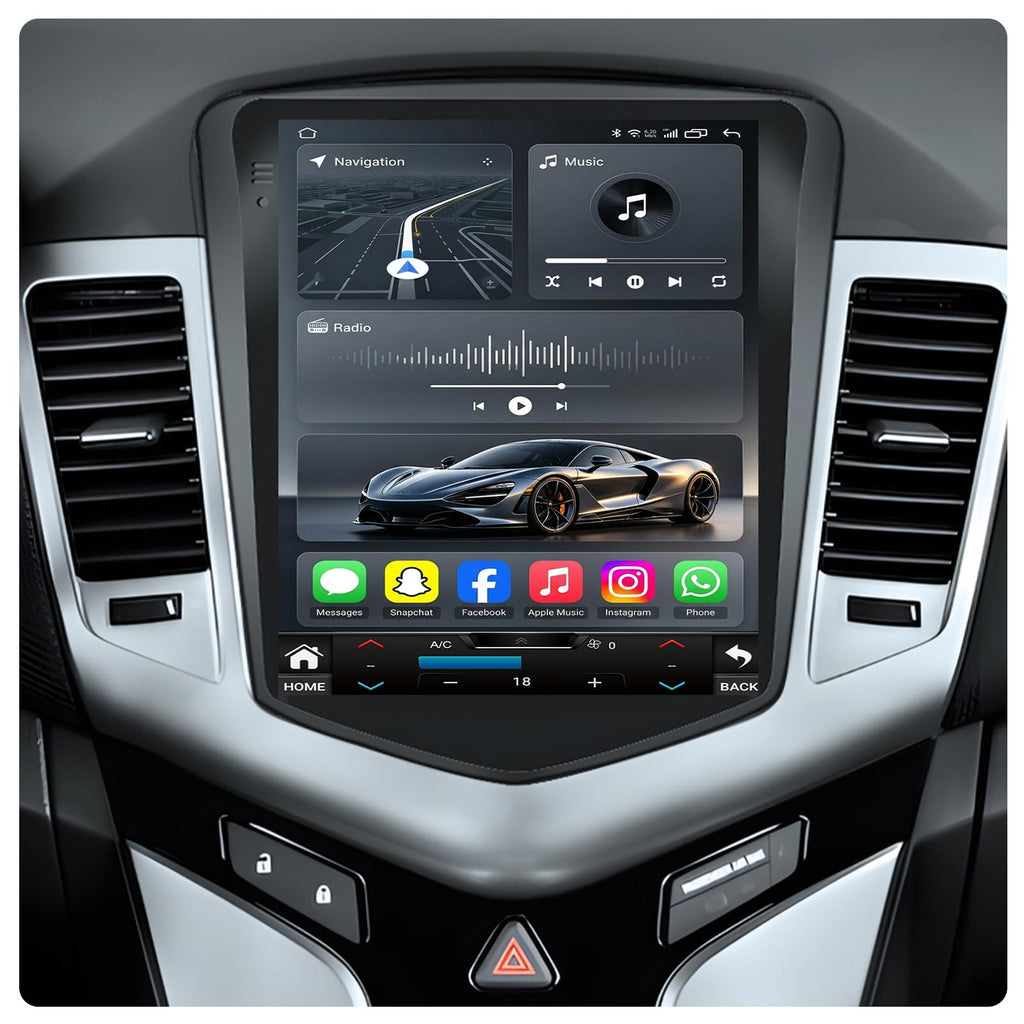 4 + 64GB ROM Android 15 Car Radio for Chevrolet Chevy Cruze 2009-2015