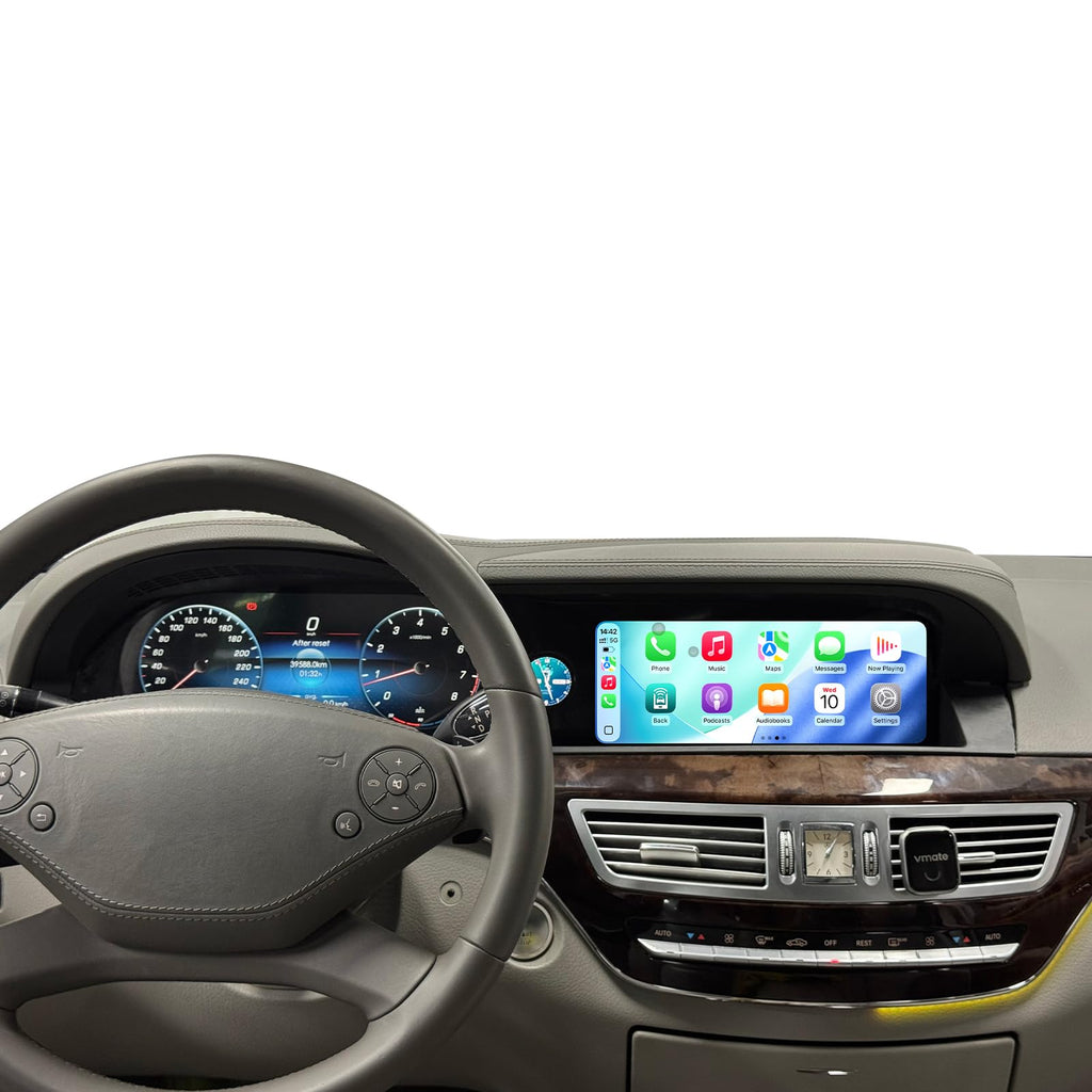 Dual 12.3 inch Triple Screen Display Radio for Mercedes W221 2006-2013