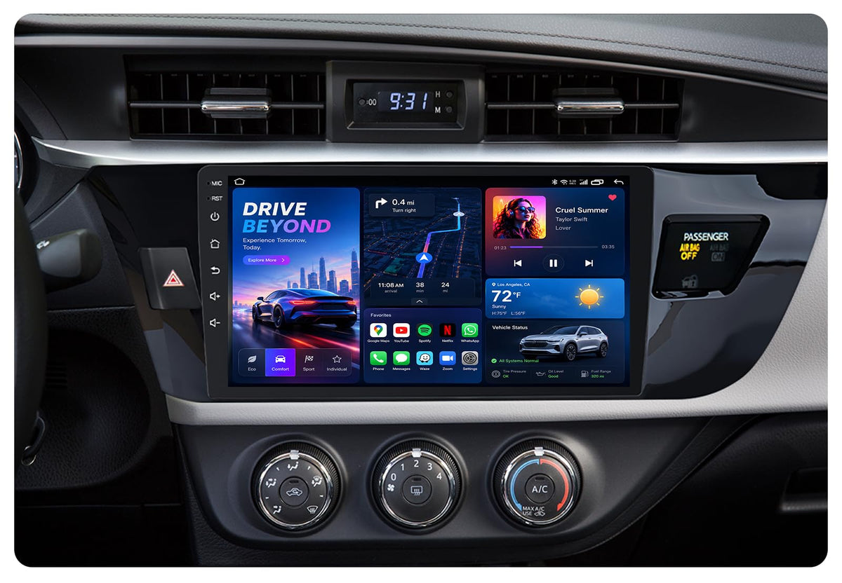 8 Core 32G ROM Car Radio for Toyota Corolla 2014-2016: Upgrade Android 15